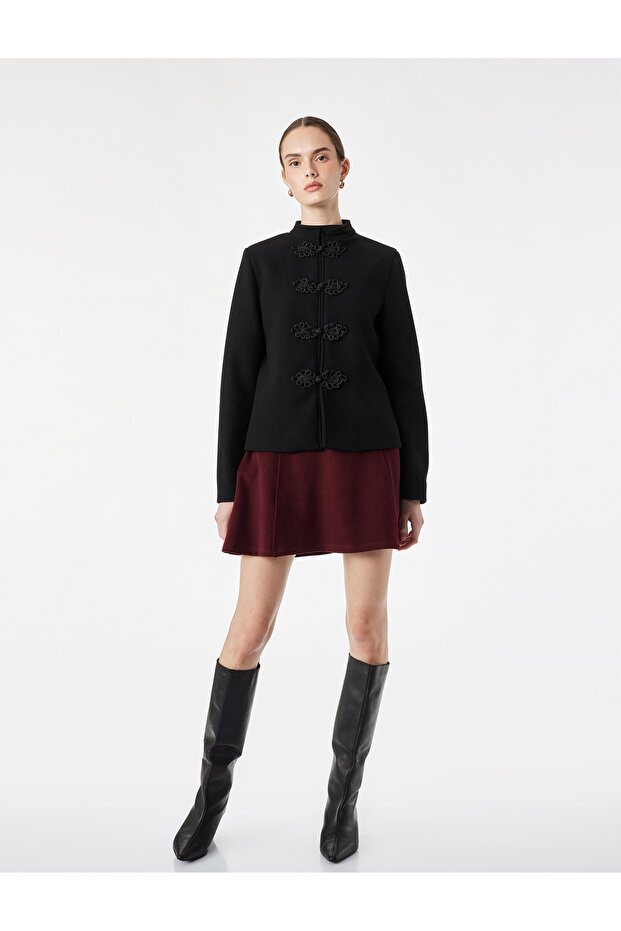Slim Fit A-Line Mini Skirt
