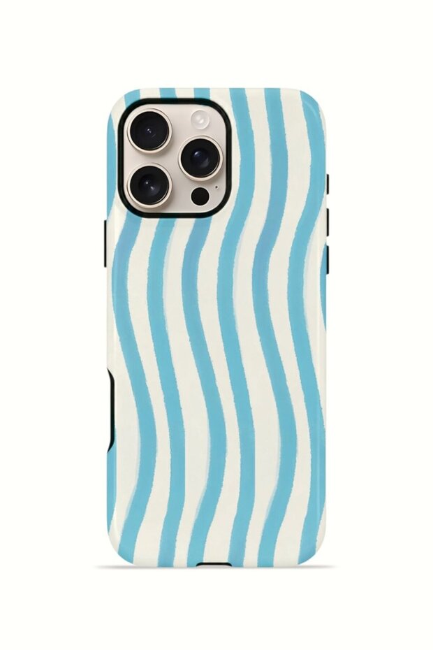 iPhone 16 Pro Max Vorian Dual Layer Case Aqua Wave Riviera