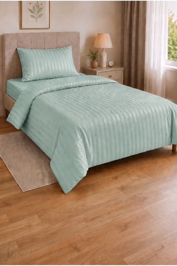 Single 100% Cotton Satin Duvet Cover Set 160X220 cm