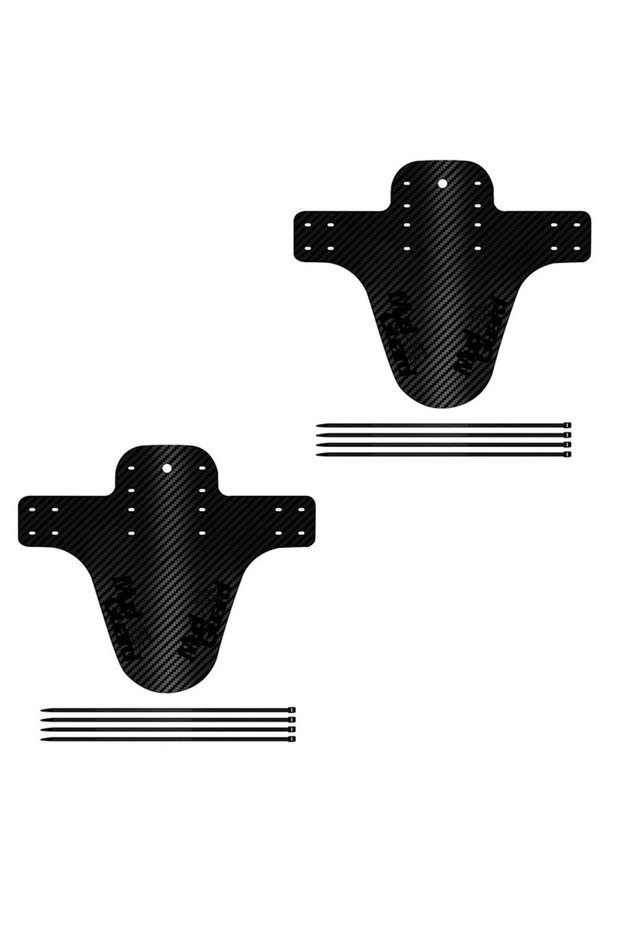 Black-2PC Bicycle Fender Portable Mountain Bike Mudguard Mini Road Bike Fender Ultralight MTB Mud Gu