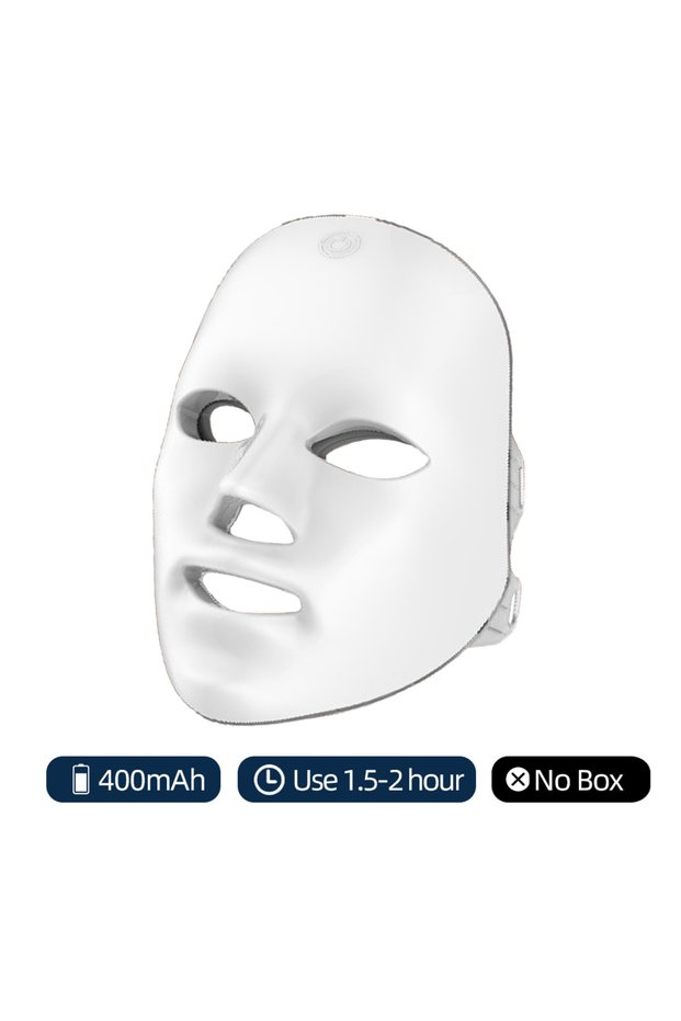 02 Wireless LED Mask 7 Color LED Face Mask Photon Skin Firming Anti Aging Rejuvenation Beauty Mask M