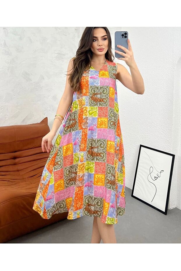 Women's Ethnic Patterned Dress