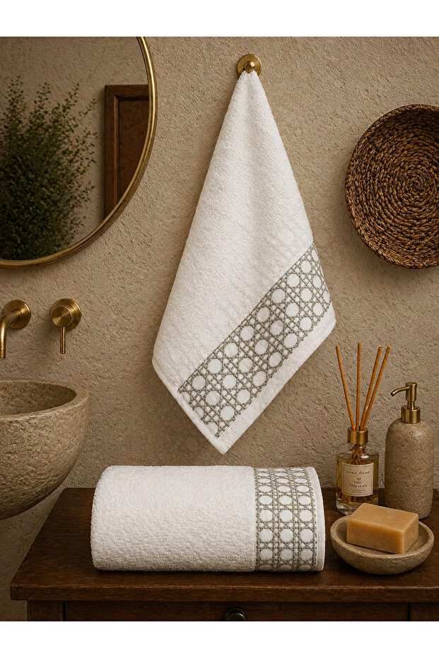 Ultra Soft 100% Super Absorbent, Stylish Design, Long-Lasting 50X90 and 70X140 2-Piece Set