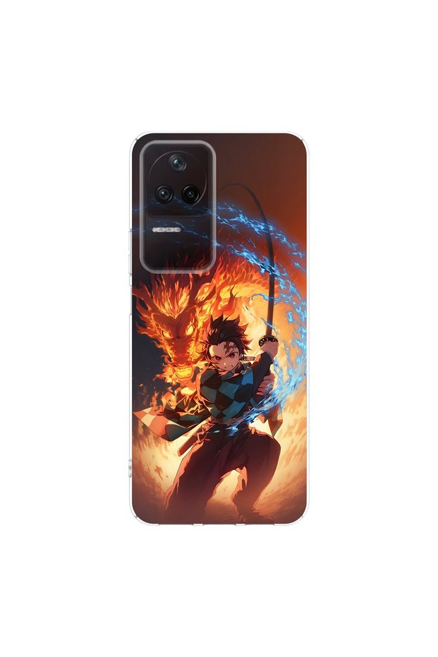 Poco F4 Compatible Anime 4/1 Design Transparent Case