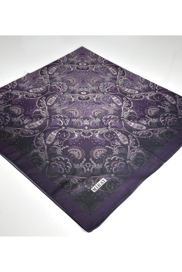 Nevada Large Size Organic Cotton Scarf - 120 X 120 - 06453
