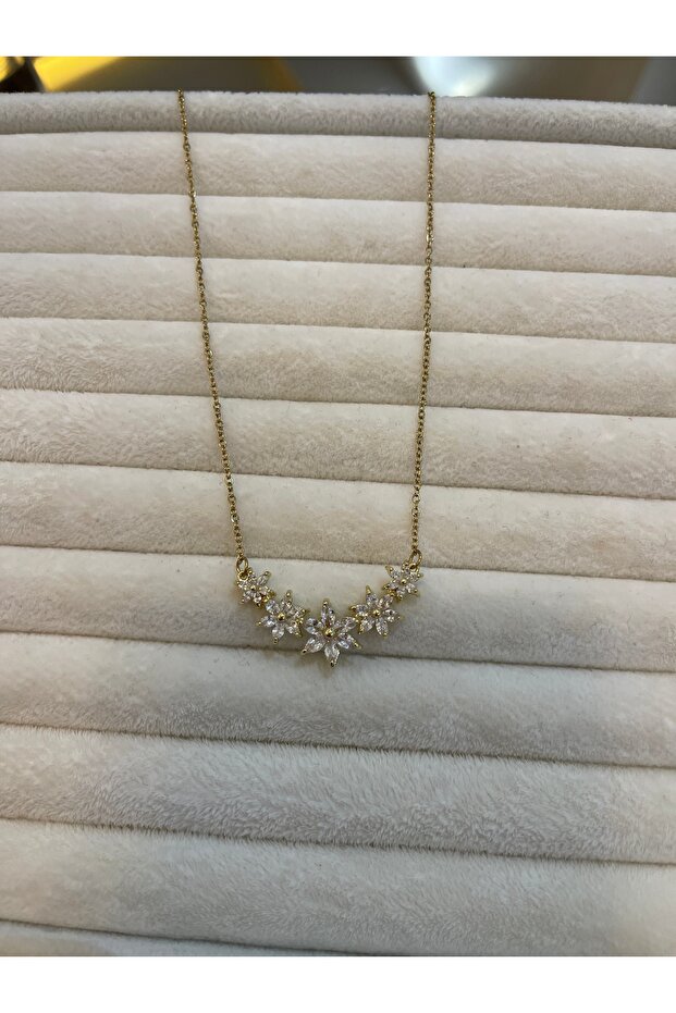 ÇİÇEK GOLD KOLYE