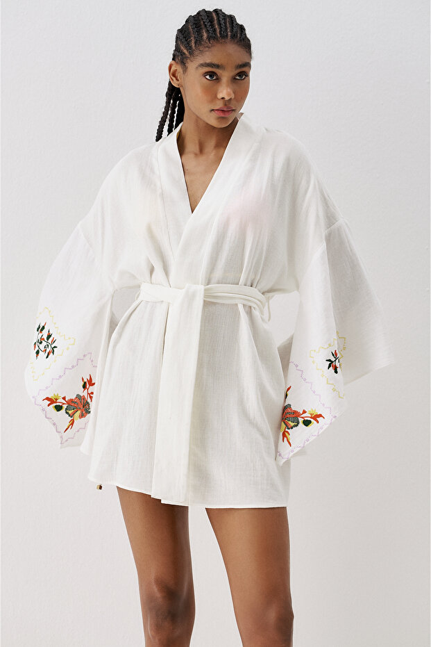 Ss6185 Patterned Kimono - 4
