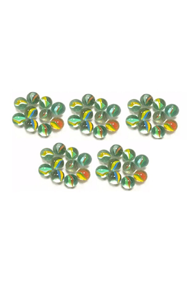 Glass Marbles Glass Balls Nostalgic Decorative Toy - 50 Pieces