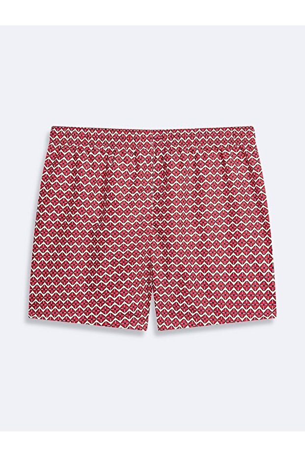 Patterned Short Pink Shorts - 2