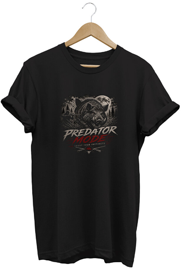 Predator Mode Wild Boar Printed Land and Shooting T-Shirt Outdoor Clothing