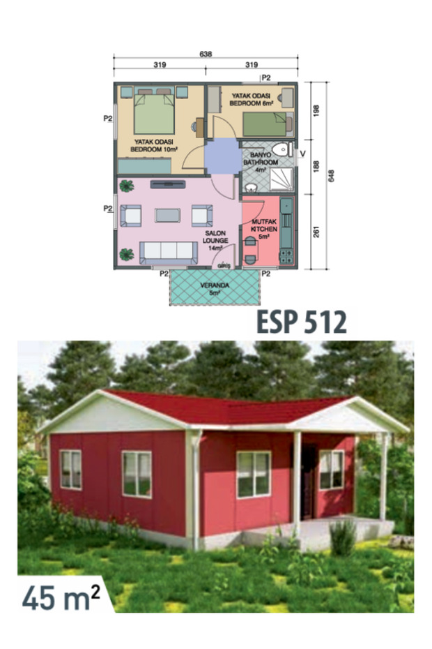 ESP512 Prefabrik Ev