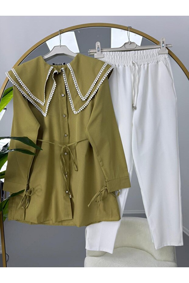 Vintage Collared Trouser Suit - 1