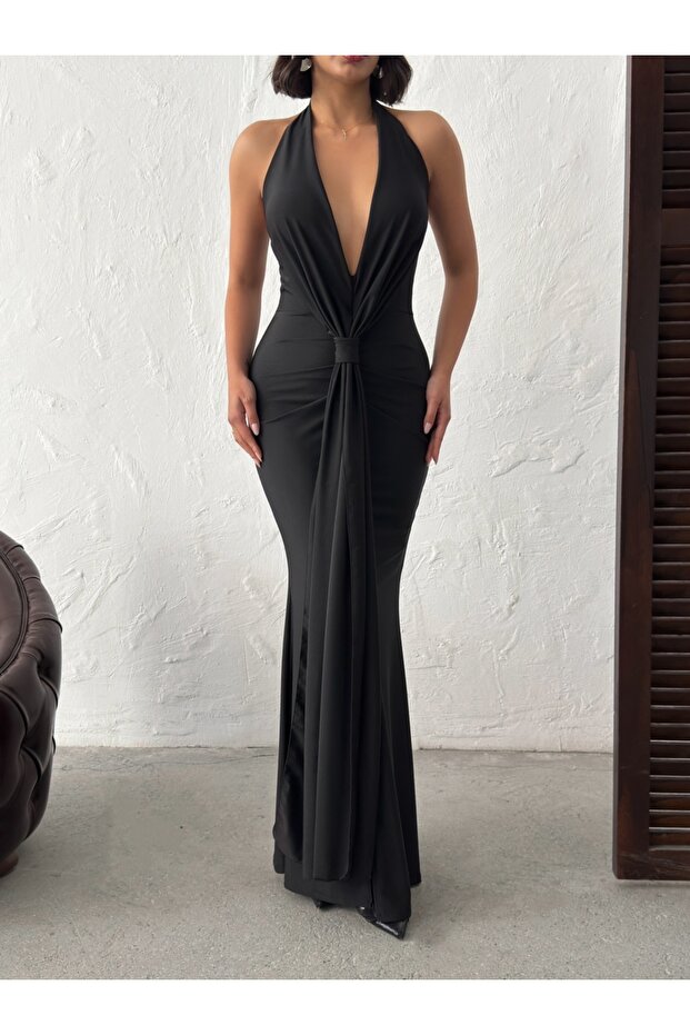 Rochie lungă elegantă din lycra - 2