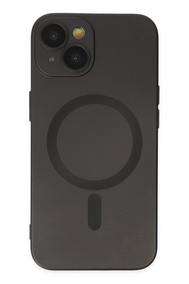 Ilkeshop New iPhone 14 Plus Case Moshi Lens Magneticsafe Silicone (191008) - Black