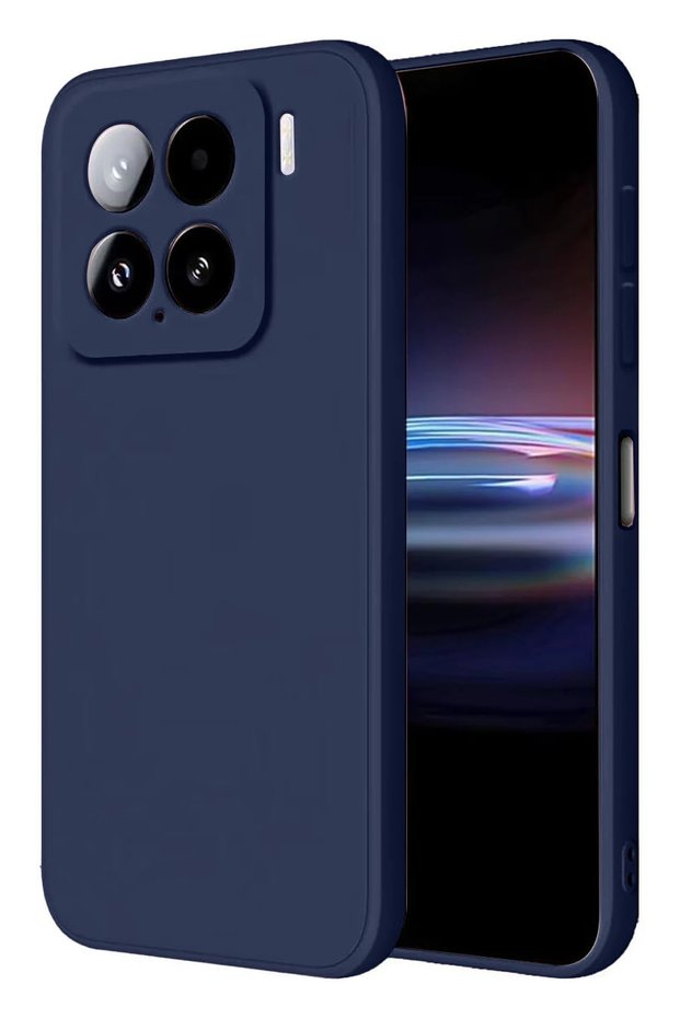 Ilkeshop New Mi 15 Pro Case Nano Velvet Silicone (214333) - Navy Blue