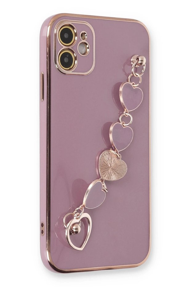 Ilkeshop New iPhone 12 Case Esila Silicone (141959) - Purple