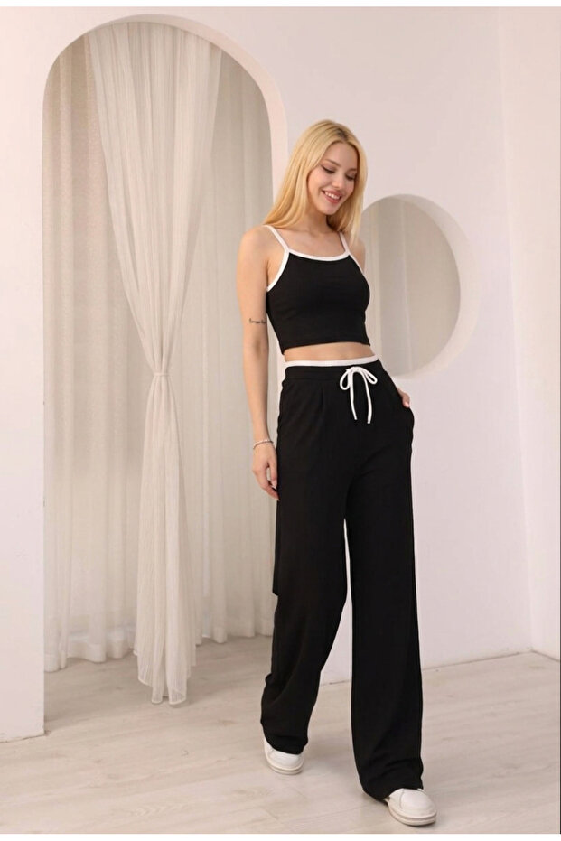 Strappy Athlete Pants Two-Piece Set