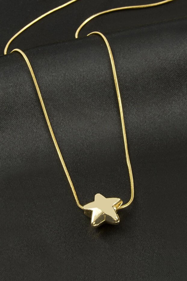 Ilkeshop Star (21141) Steel Necklace-Yellow