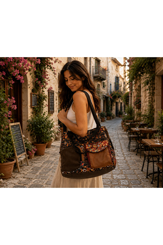 Patchwork Ethnic Authentic Bohemian Shoulder Bag Handbag Messenger Bag Daily Use Travel Use