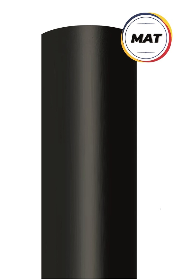 Matte Black Adhesive Coating Foil 122 Cm X 4 Mt
