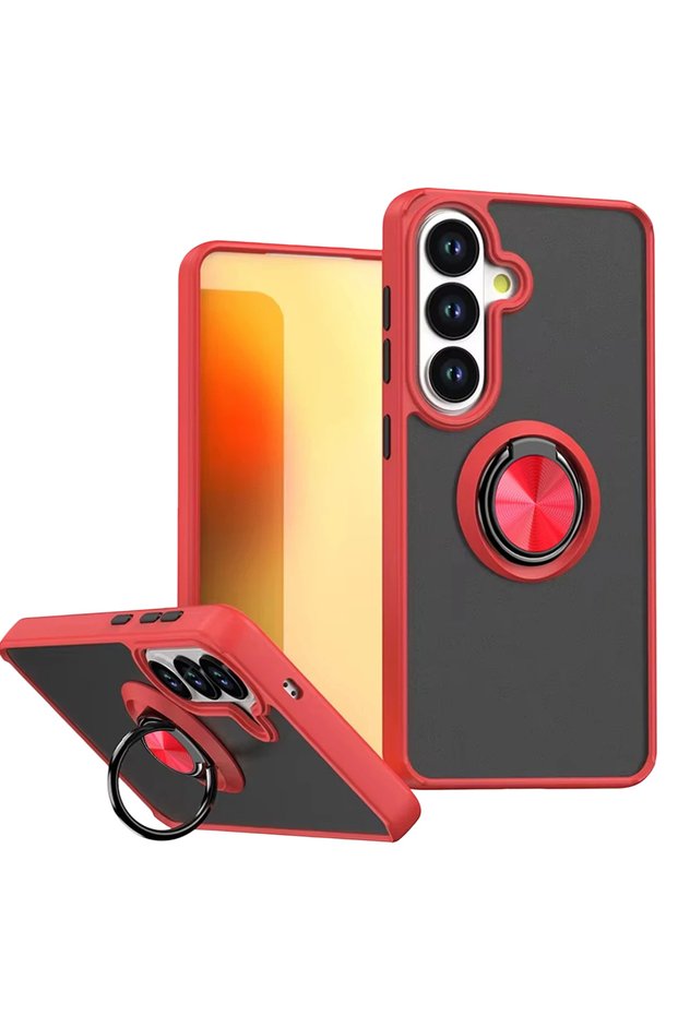 Zengemtx Galaxy S26 Plus Montreal Silicone Cover with Ring (131438) - Red