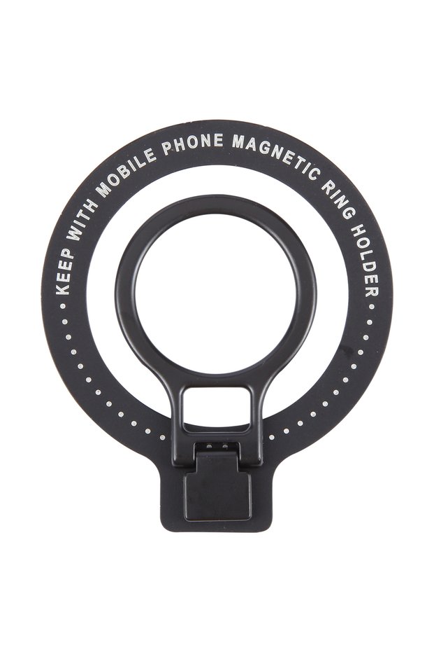 Magnetic Phone Ring Holder & MagSafe Stand, 360° Rotating Finger Grip Ring Ultra Slim Zinc Alloy Mobile Stand Compatible with MagSafe Phones and Cases