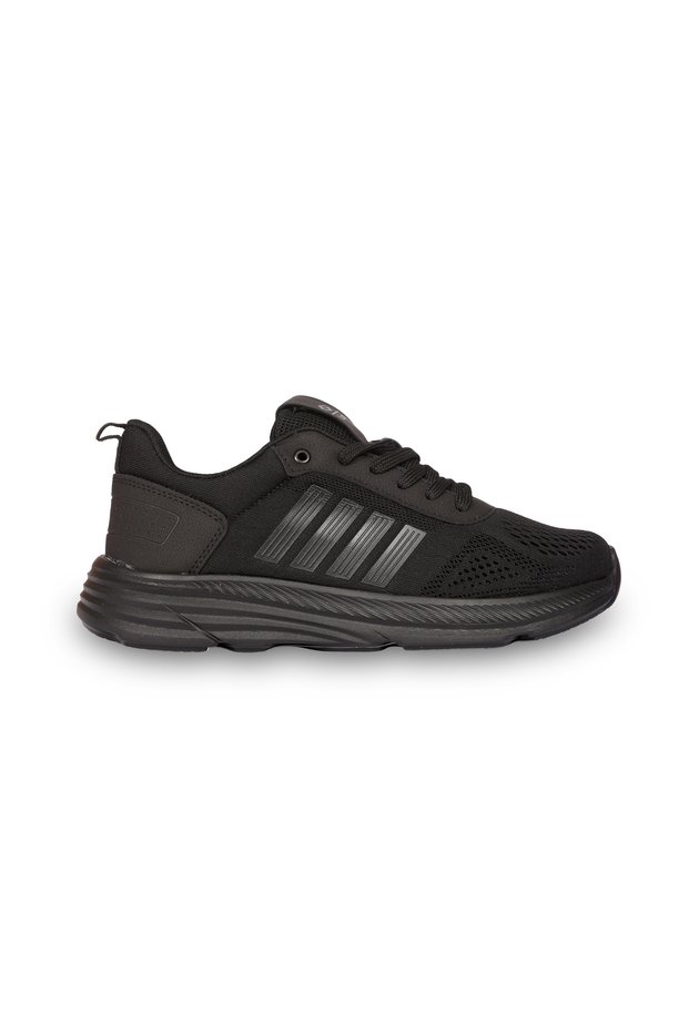 Unisex Black Casual Sports Shoes – Lightweight Comfortable Walking and Running Sneaker