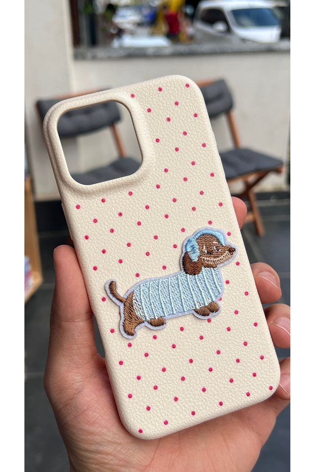 iPhone 11 Compatible - Fabric Embossed Textured Silicone Soft Cute Case