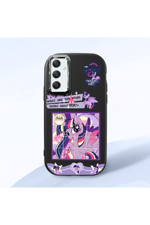 Samsung Galaxy A34 Compatible Black Silicone Case with Shock-Absorbing Camera Protections
