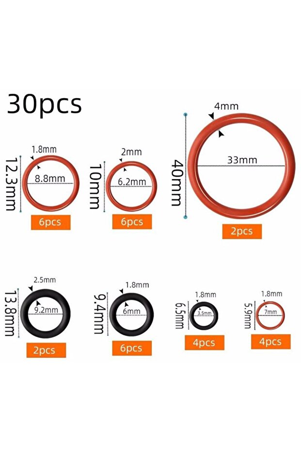 30PCS 30PCS Silicone O-Ring Seals Maintenance Set With Jura C E ENA F J S Z X GIGA Cappuccino Maker