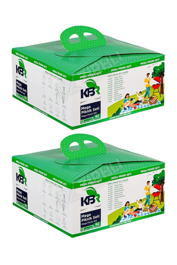 Mega Piknik Seti 12 Çeşit 62 Parça x 2 Set