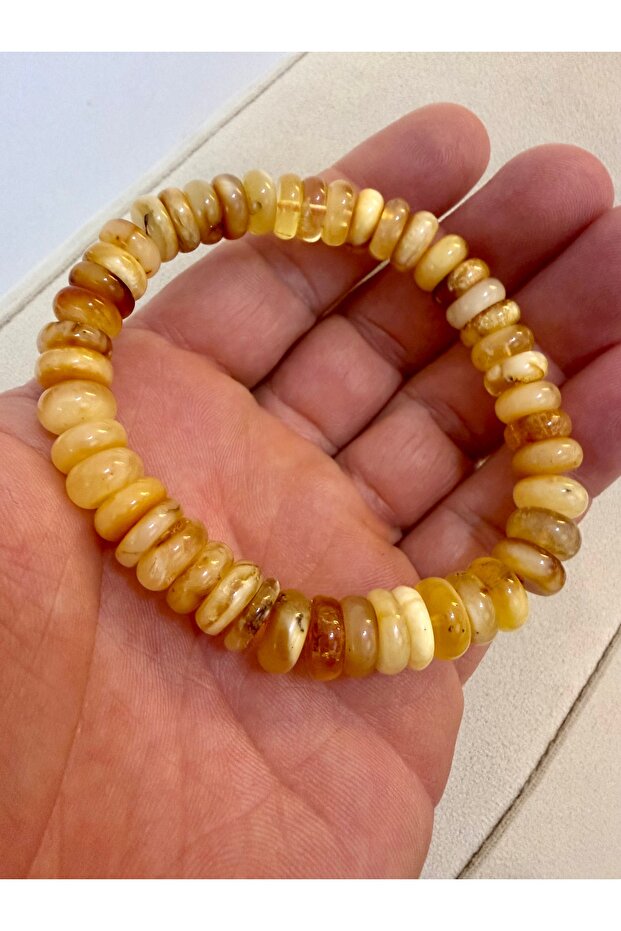 Russian Stone Turning Machine Original Drop Amber Bracelet