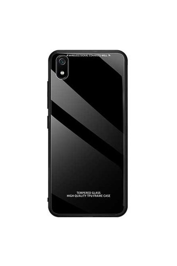 Glass Case Xiaomi Redmi 8A Μαύρο