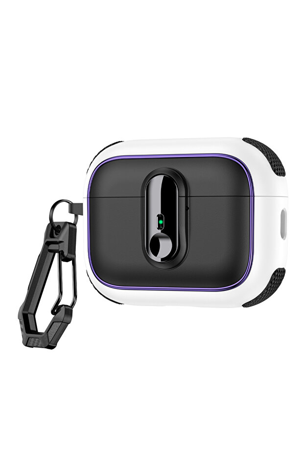 For AirPods Pro 3 4 Armor Lock Earphone Cover For AirPods Pro 3 Case TPU PC Shockproof Headphone Coq