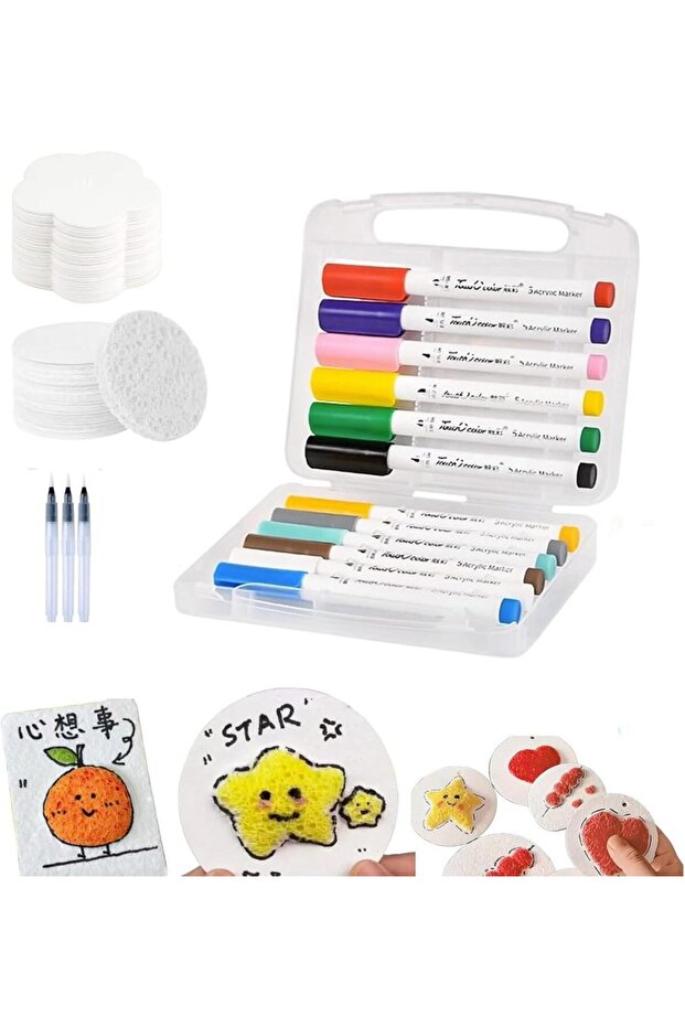 Magic Puffy Paint 3D Drawing Magic Canvas Sponge Foam Texture Blank Painting Paper Magic Puffy Pe...