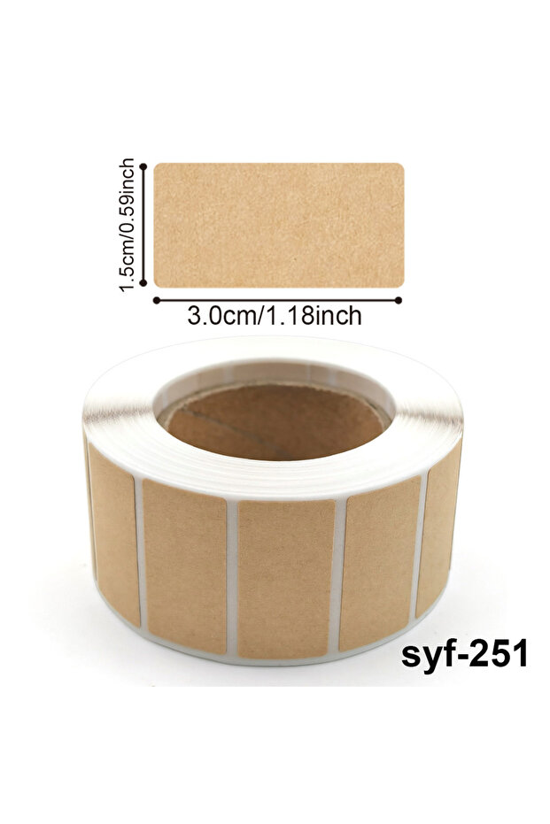 800pcs 260-800pcs Kraft Paper Stickers Rolls of Self-adhesive Stickers Can be Handwritten Classifica