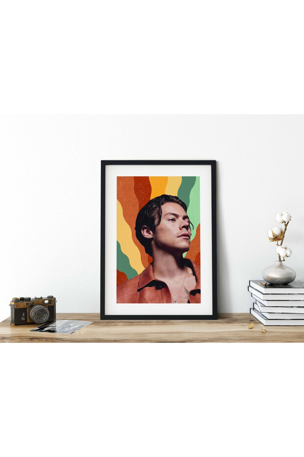Harry Styles Art Poster with Frame 30x40cm