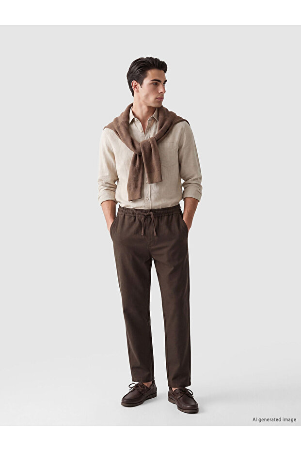 Lcw Vision Brown Standard Fit Men's Pants