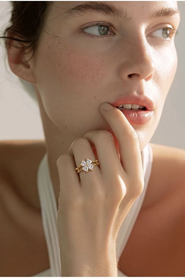 Figured Special Design Stone Adjustable Ring