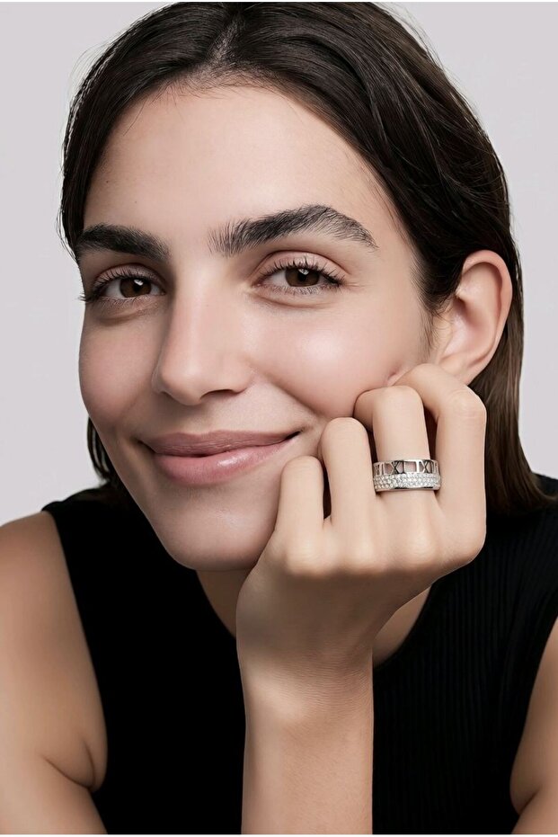 Figured Special Design Stone Adjustable Ring