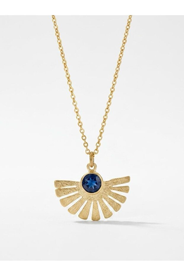 Nova Blue Taşlı Kolye 925 Ayar