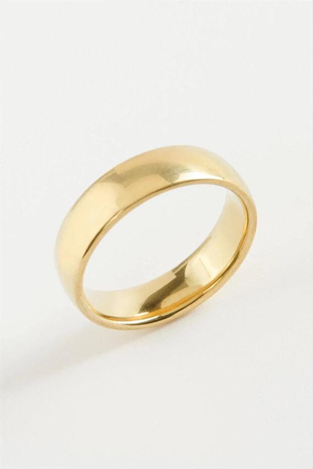 Steel Wedding Band Ring 6 Mm