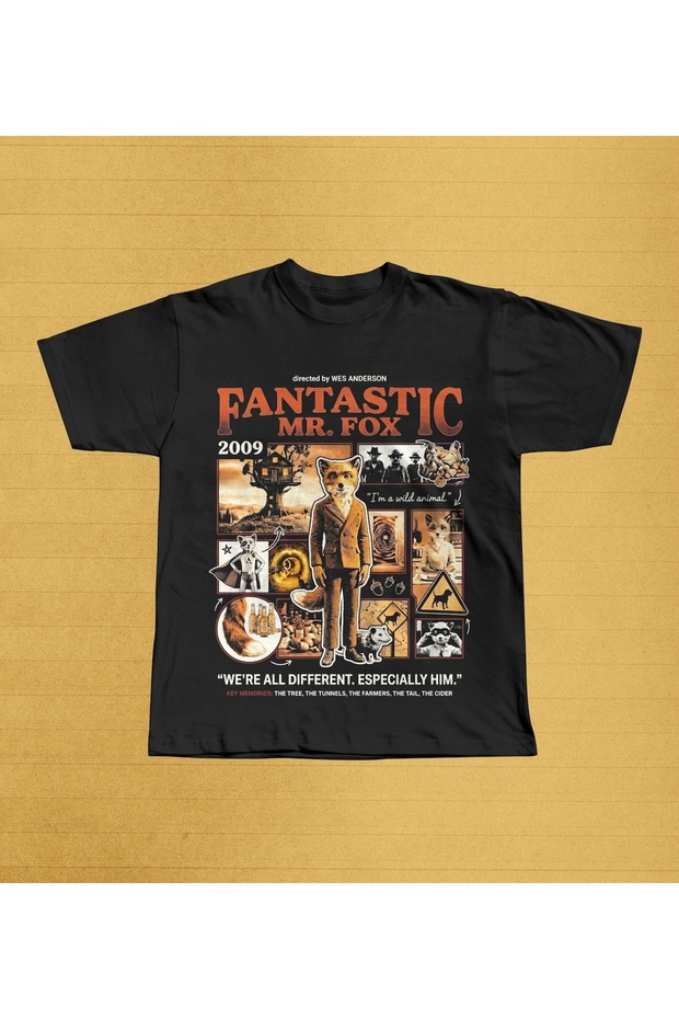 Fantastic Mr Fox Printed Unisex Oversize T-Shirt
