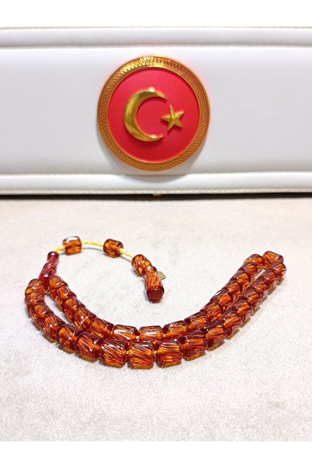 Fire Amber Prayers Beads Handcrafted by Master Artisans - 3