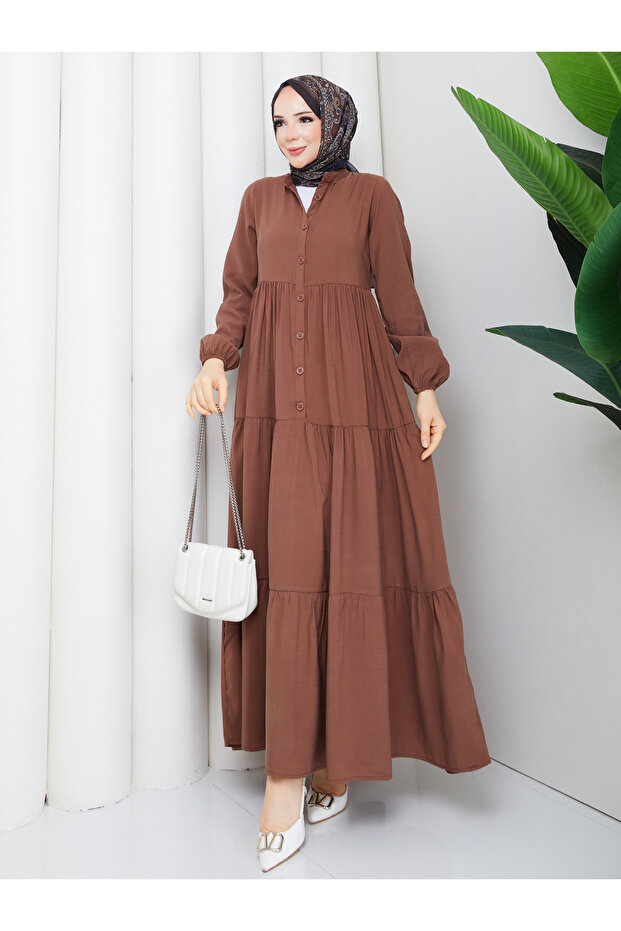 Women's Front Buttoned Modal Dress
