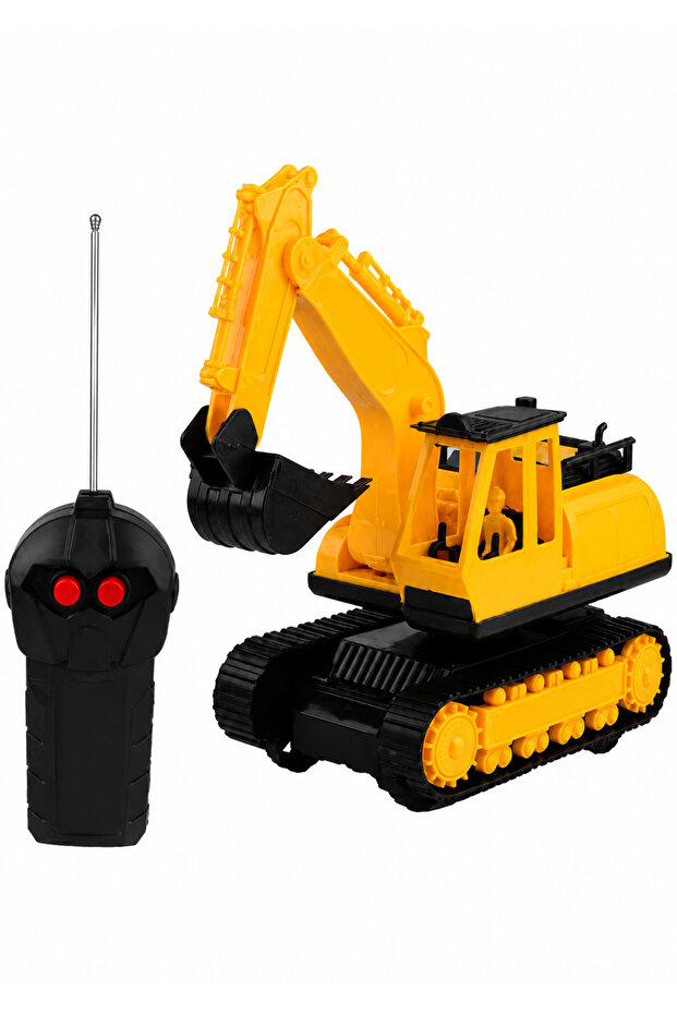 Remote Control Excavator Toy with Realistic Arm Movement and Tracks, Yellow