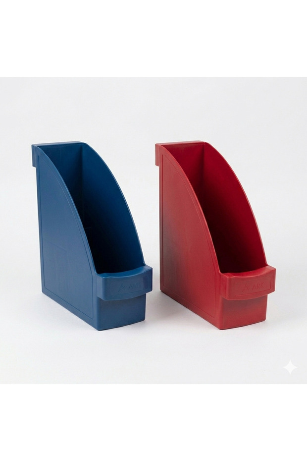 Desktop Document Rack 2 Pieces Blue and Red