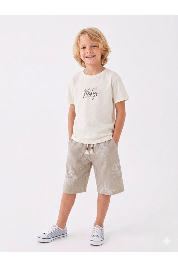 Boy's T-Shirt with Writing on the Front