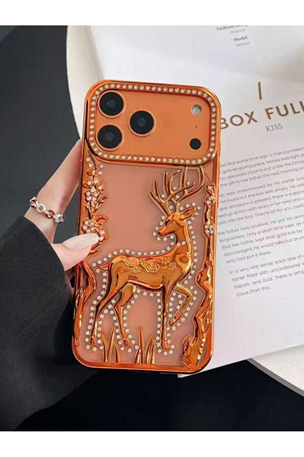 Protective Cover Made of Electroplated Resin with Deer Pattern