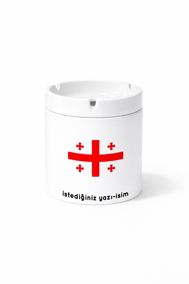 Country Ge Georgia Georgia Flag Flag Double Sided Printed Porcelain Magic Mug Cup